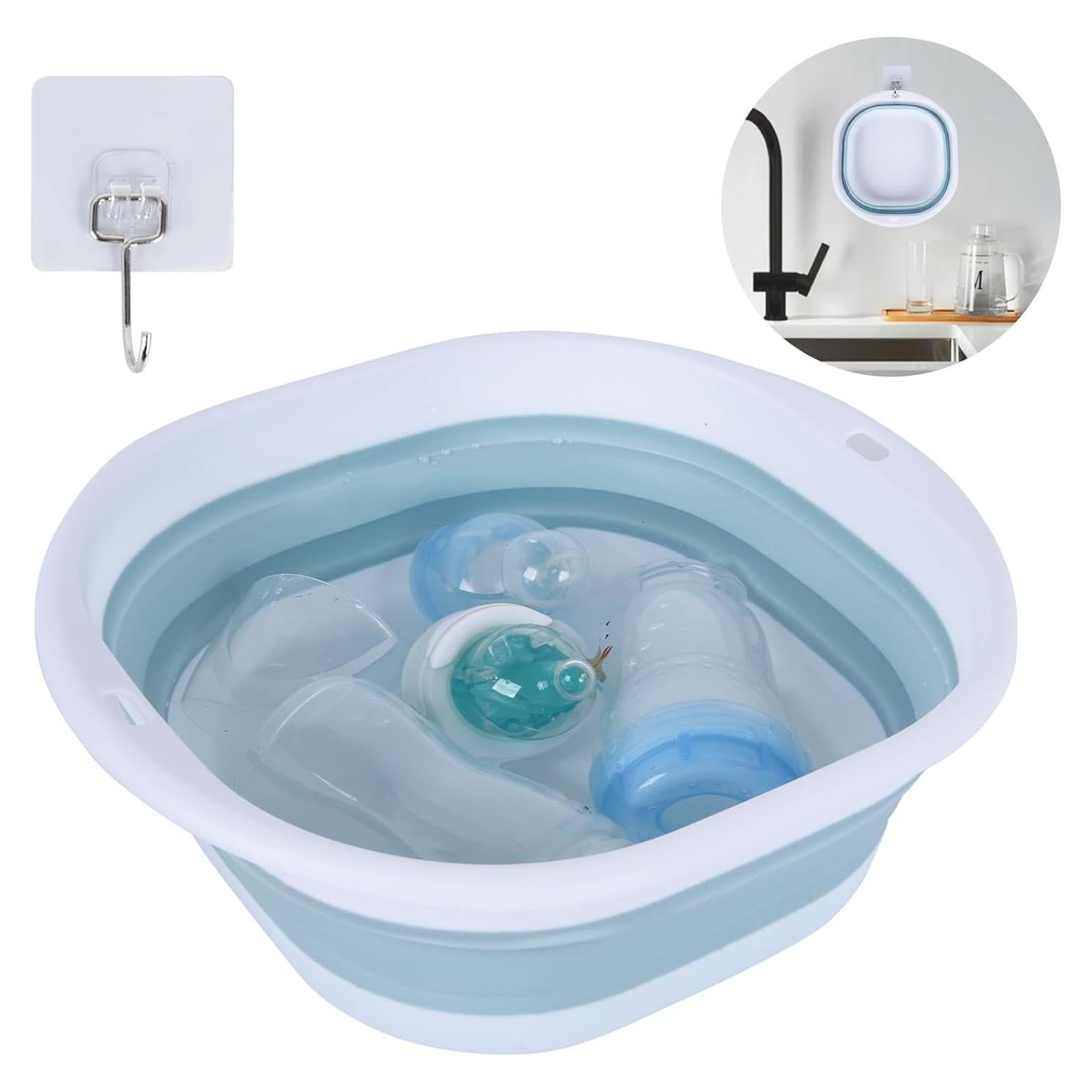 Lavabo Plegable para Biberones Silicona 30.2x27.4cm