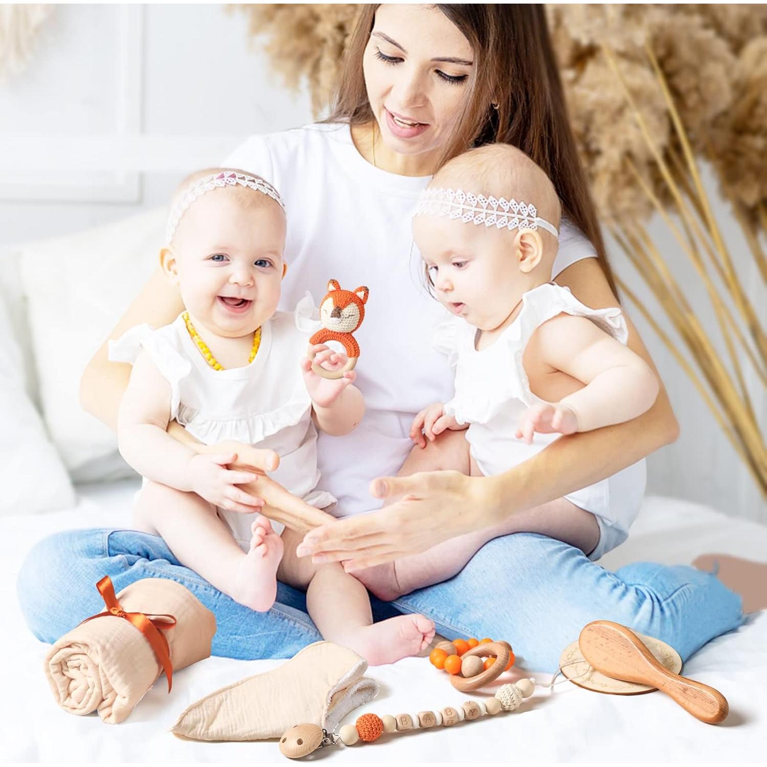 Juego de Regalo para Bebé Recién Nacido 7 Piezas Zorro