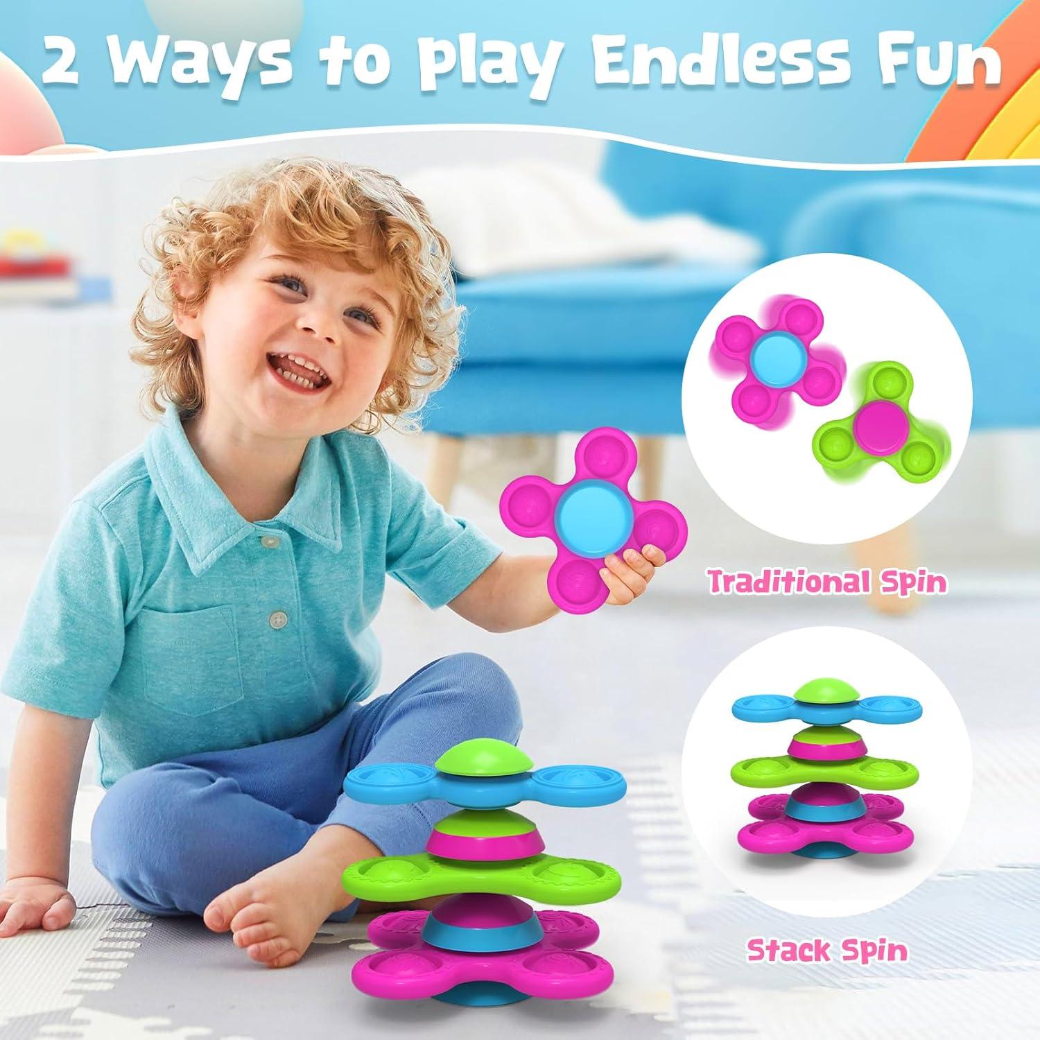 Juguetes de baño Guibola con ventosas - Apilables Estrella Luna