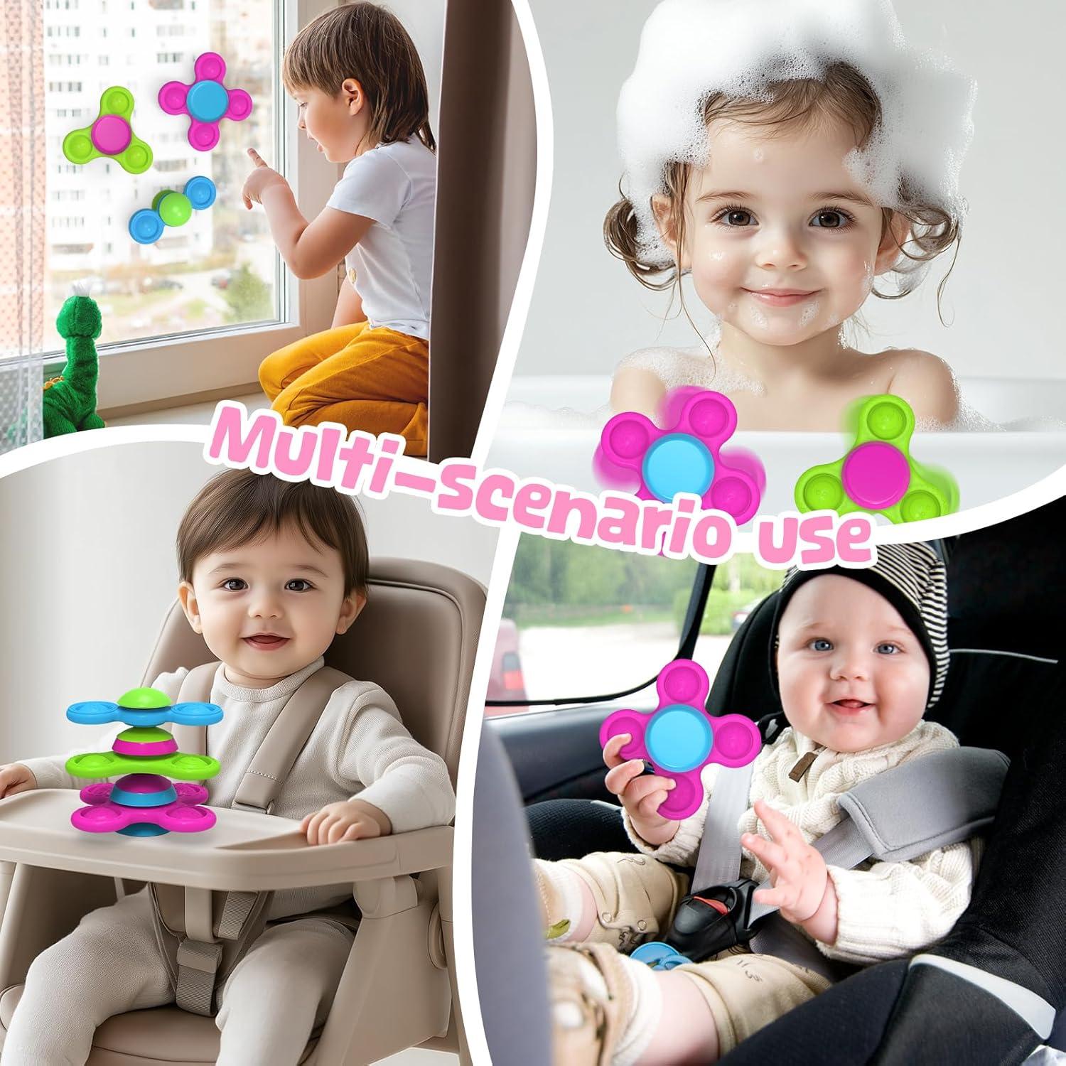 Juguetes de baño Guibola con ventosas - Apilables Estrella Luna