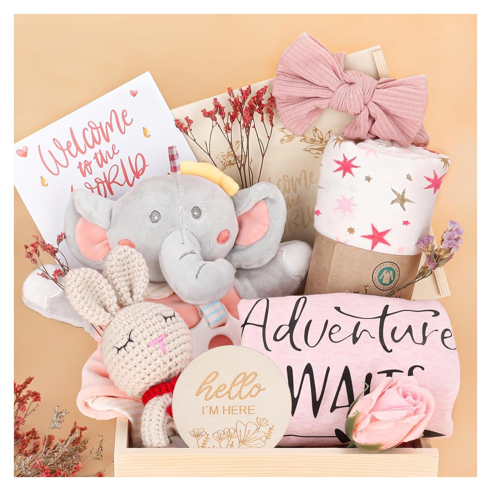 Set de Regalo para Bebés Niñas - Body, Manta y Sonajero