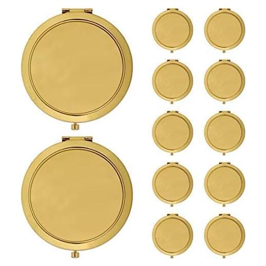 Espejos Compactos Dorados Andaz Press - Paquete de 12, 6.99 cm