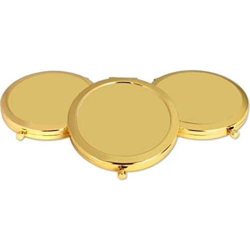 Espejos Compactos Dorados Andaz Press - Paquete de 12, 6.99 cm