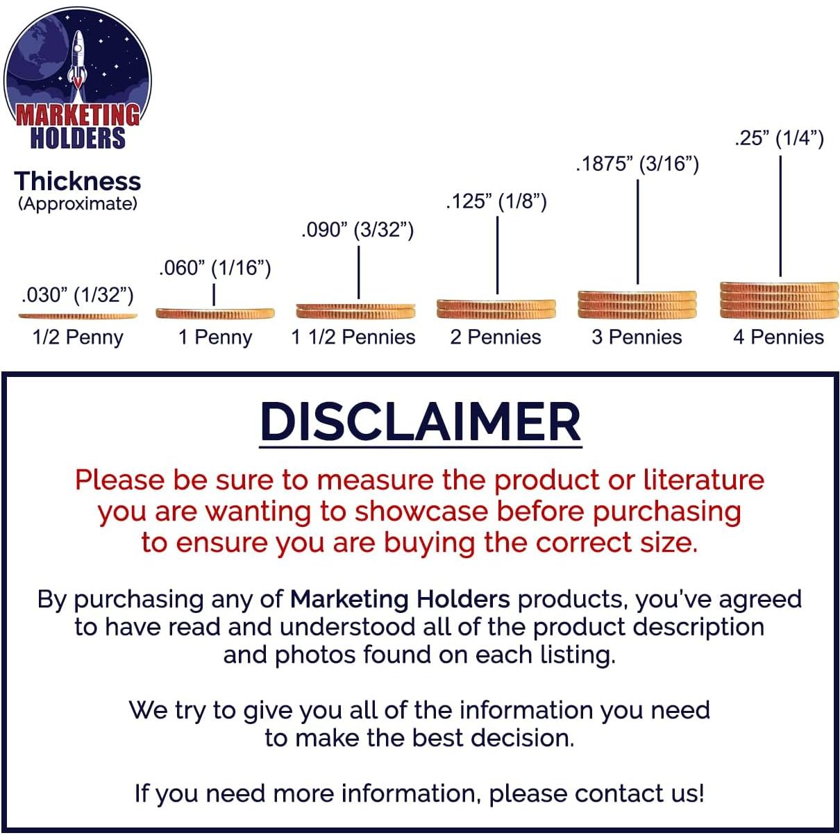 Espejo Acrílico Cuadrado 30.48 cm Marketing Holders con Imán