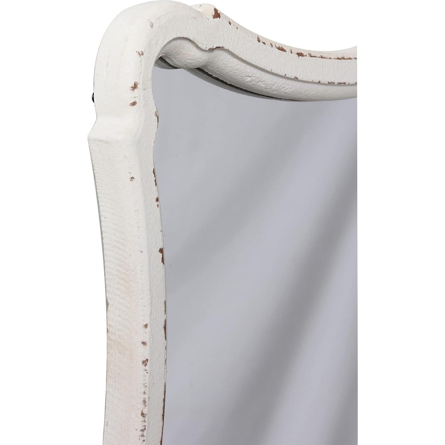 Espejo de Pared Vintage Sintosin 30x23 cm Blanco Rústico