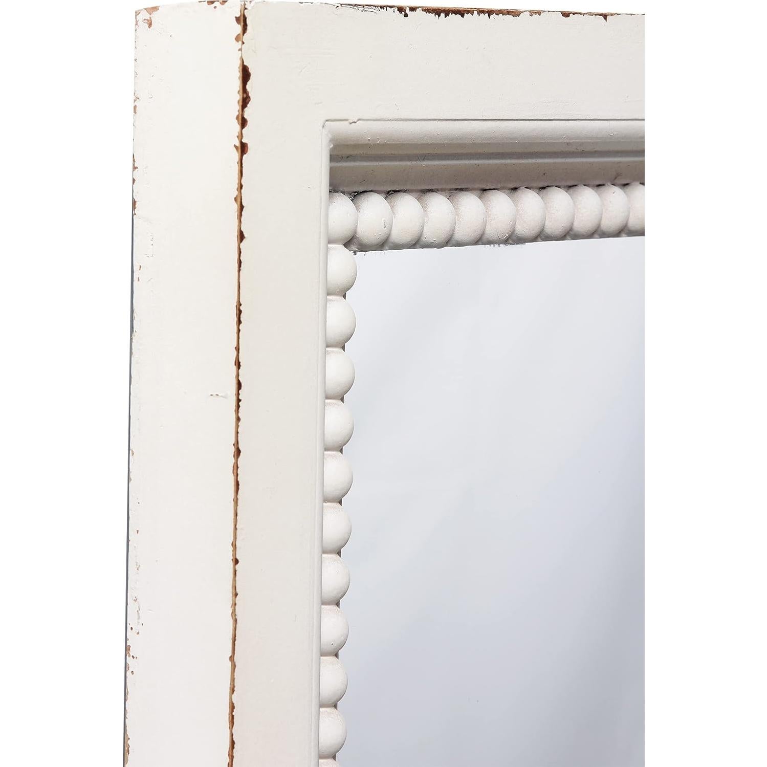 Espejo de Pared Rectangular Sintosin Blanco 60x40 cm Rústico