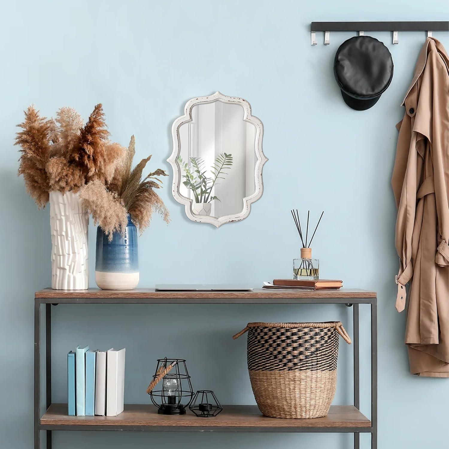 Espejo de Pared Vintage Sintosin 40.64x30.48 cm Rústico