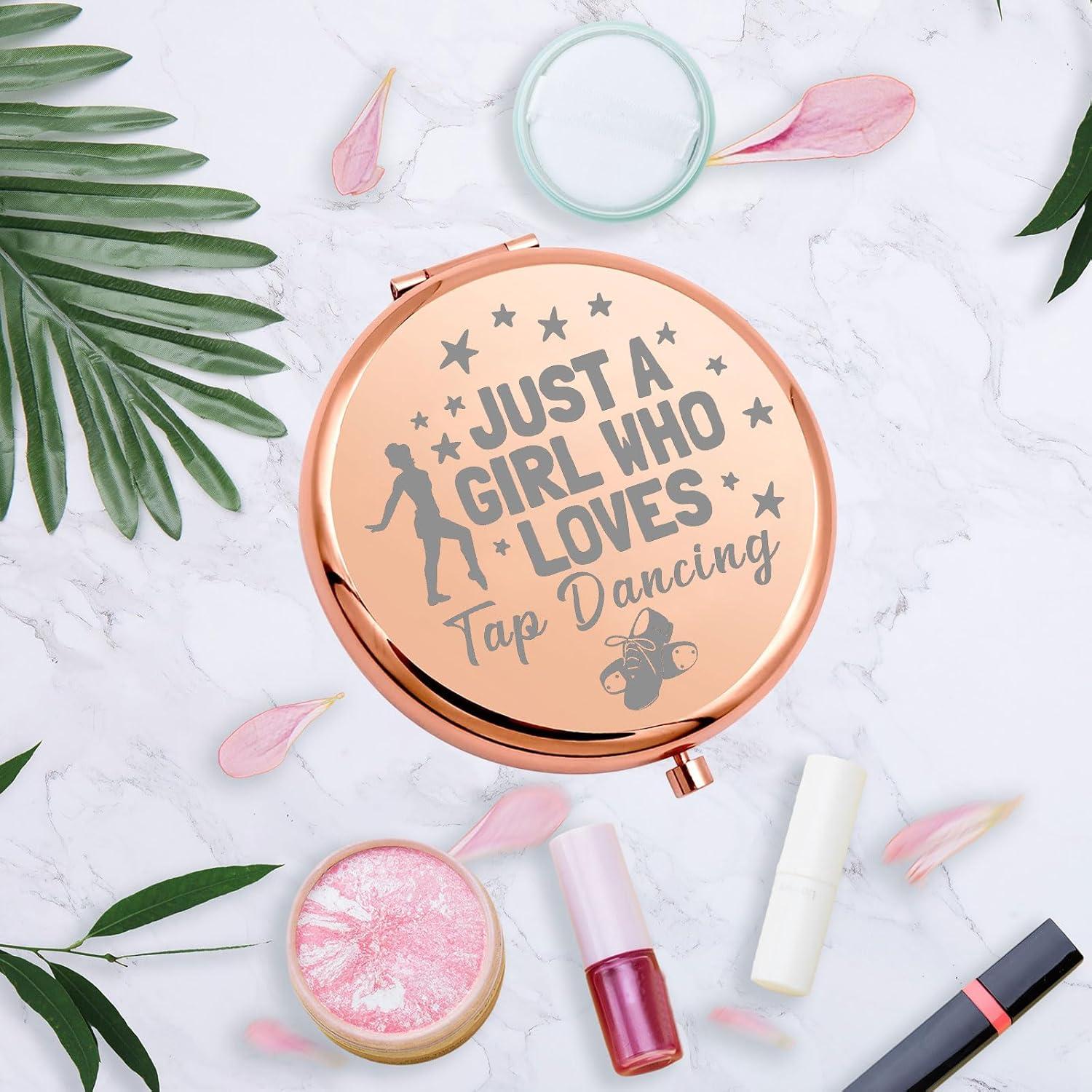 Espejo de Maquillaje Compacto MYOSPARK 7.1x6.6 cm Doble Cara