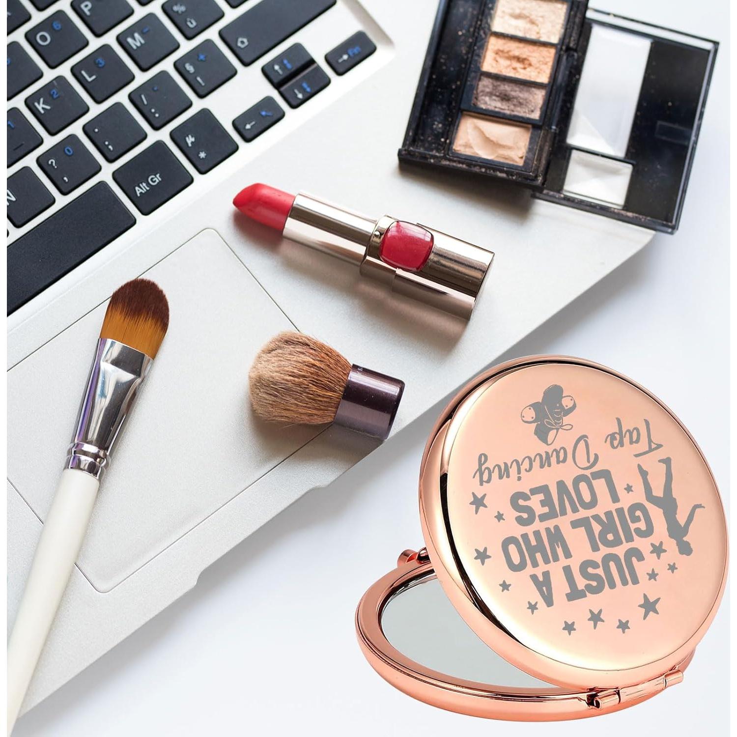 Espejo de Maquillaje Compacto MYOSPARK 7.1x6.6 cm Doble Cara