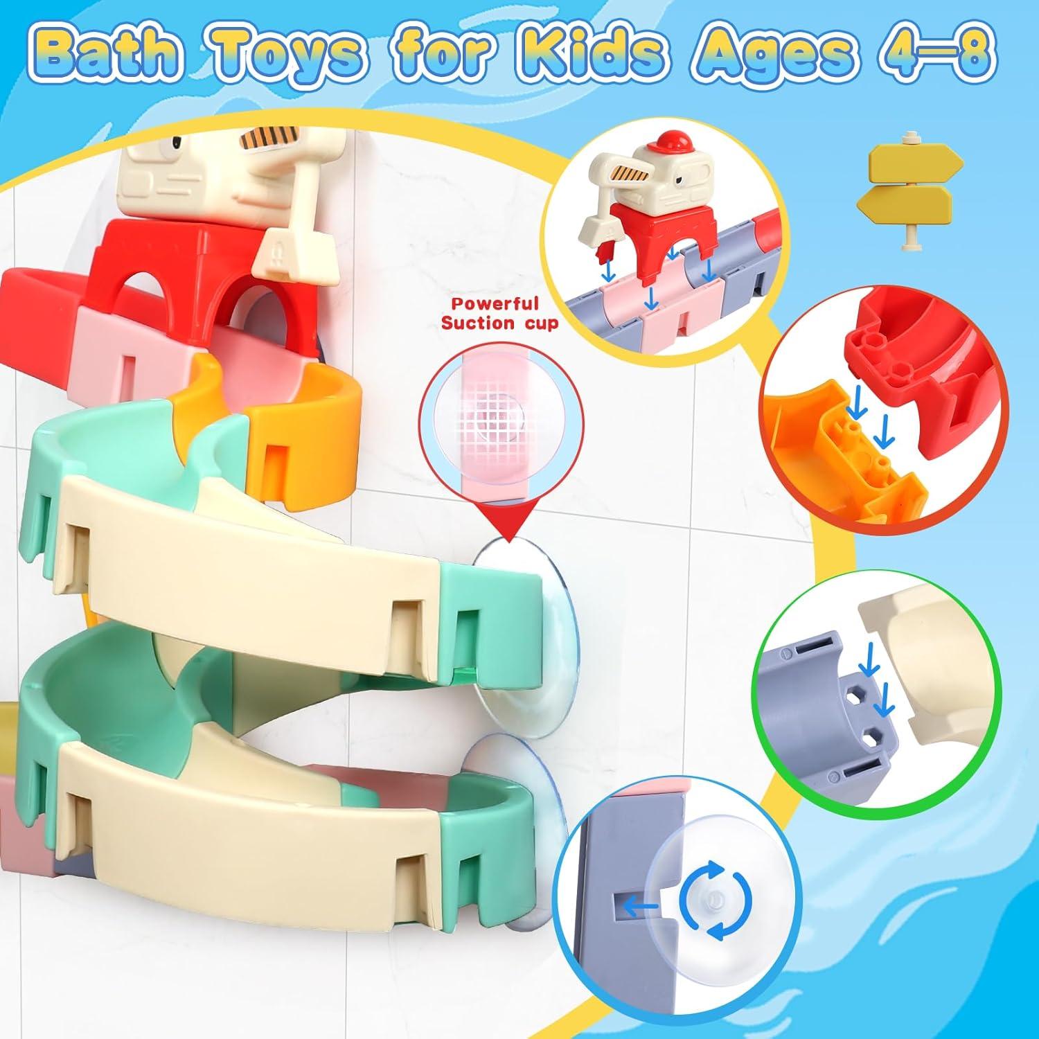 Juguetes de baño Fajiabao 38 PCS para niños 3-8 años