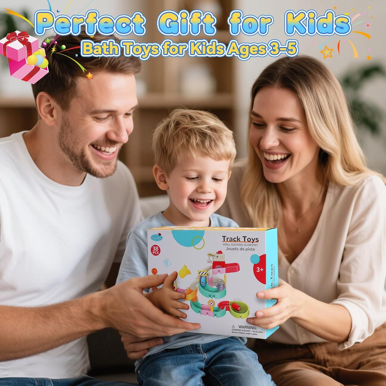 Juguetes de baño Fajiabao 38 PCS para niños 3-8 años