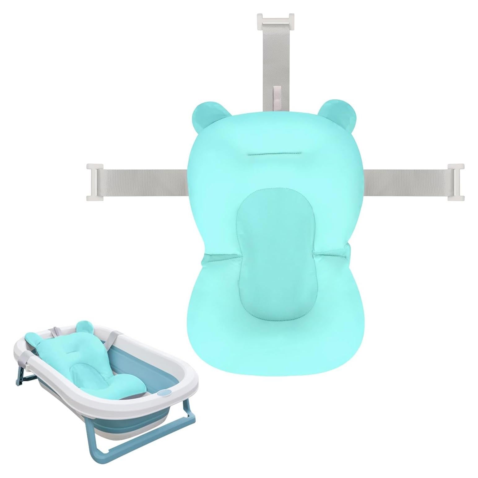 Silla de Baño para Bebés Colorlife Ajustable Antideslizante Azul