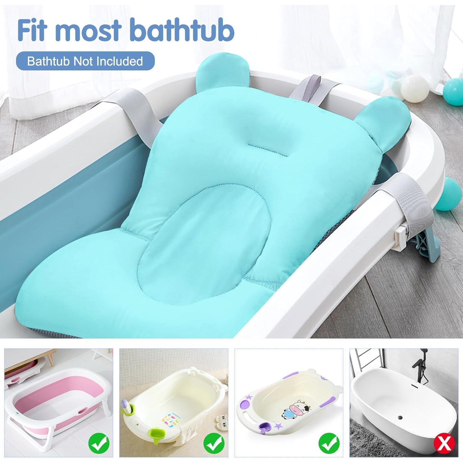 Silla de Baño para Bebés Colorlife Ajustable Antideslizante Azul