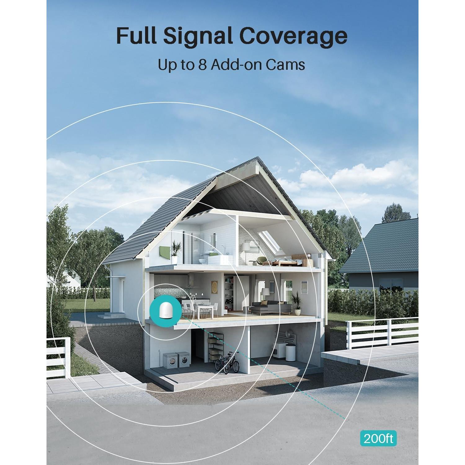 Cámaras de Seguridad Inalámbricas WUUK 2K Kit 2 Unidades