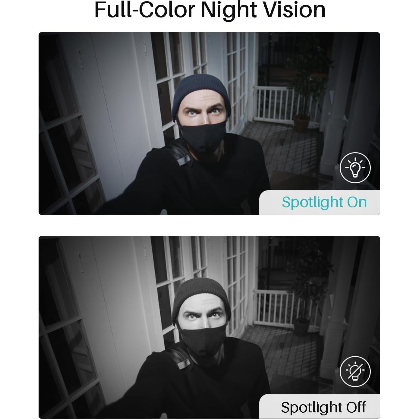 Cámaras de Seguridad Inalámbricas WUUK 2K Kit 2 Unidades