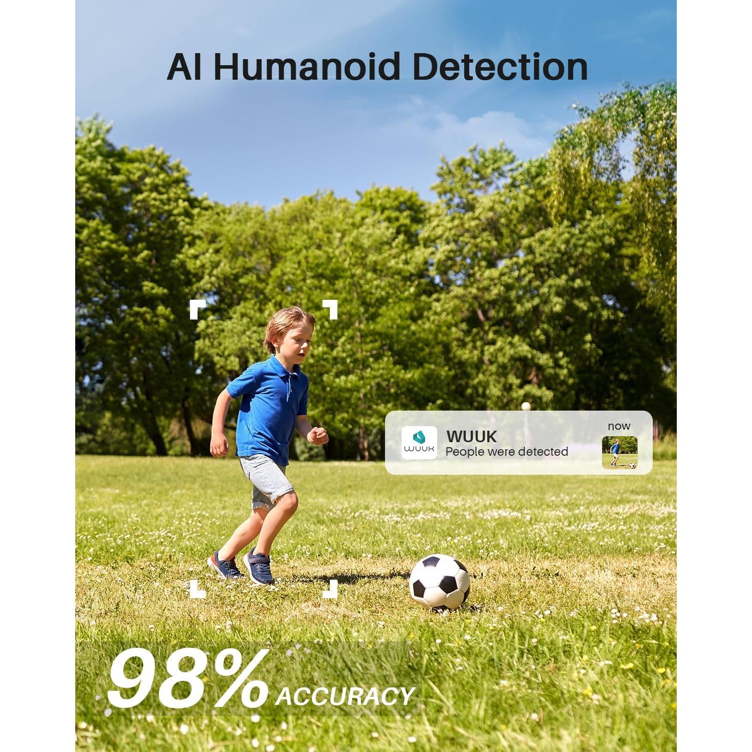 Cámaras de Seguridad Inalámbricas WUUK 2K Kit 2 Unidades