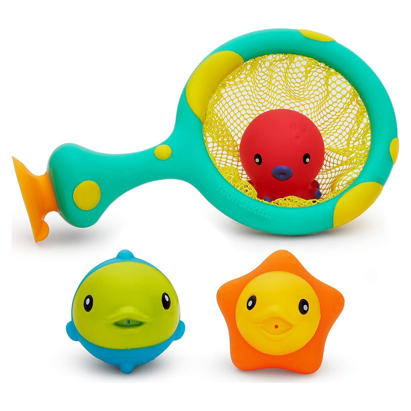 Munchkin Juguete de Baño Atrapa y Anota con 3 Pelotas
