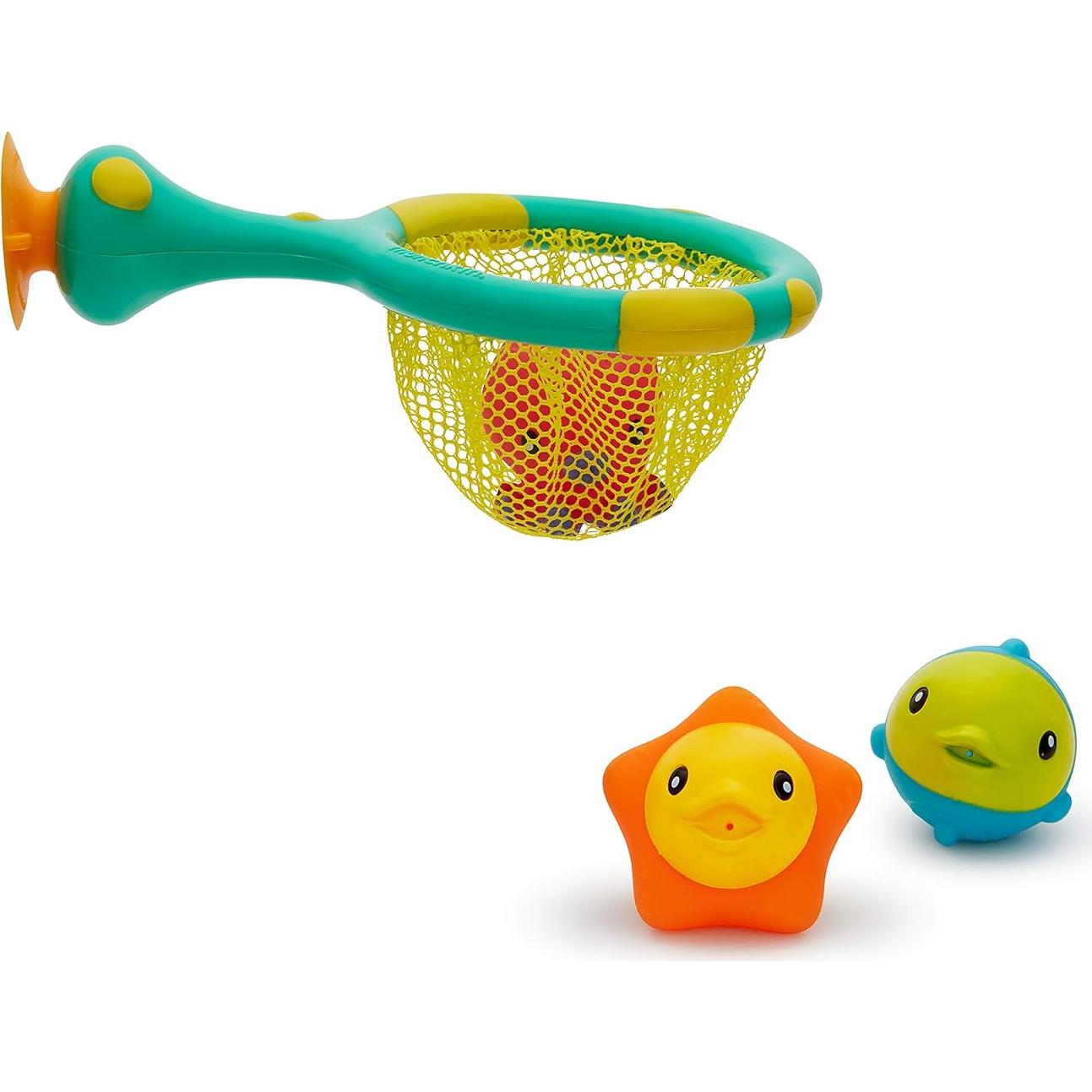 Munchkin Juguete de Baño Atrapa y Anota con 3 Pelotas