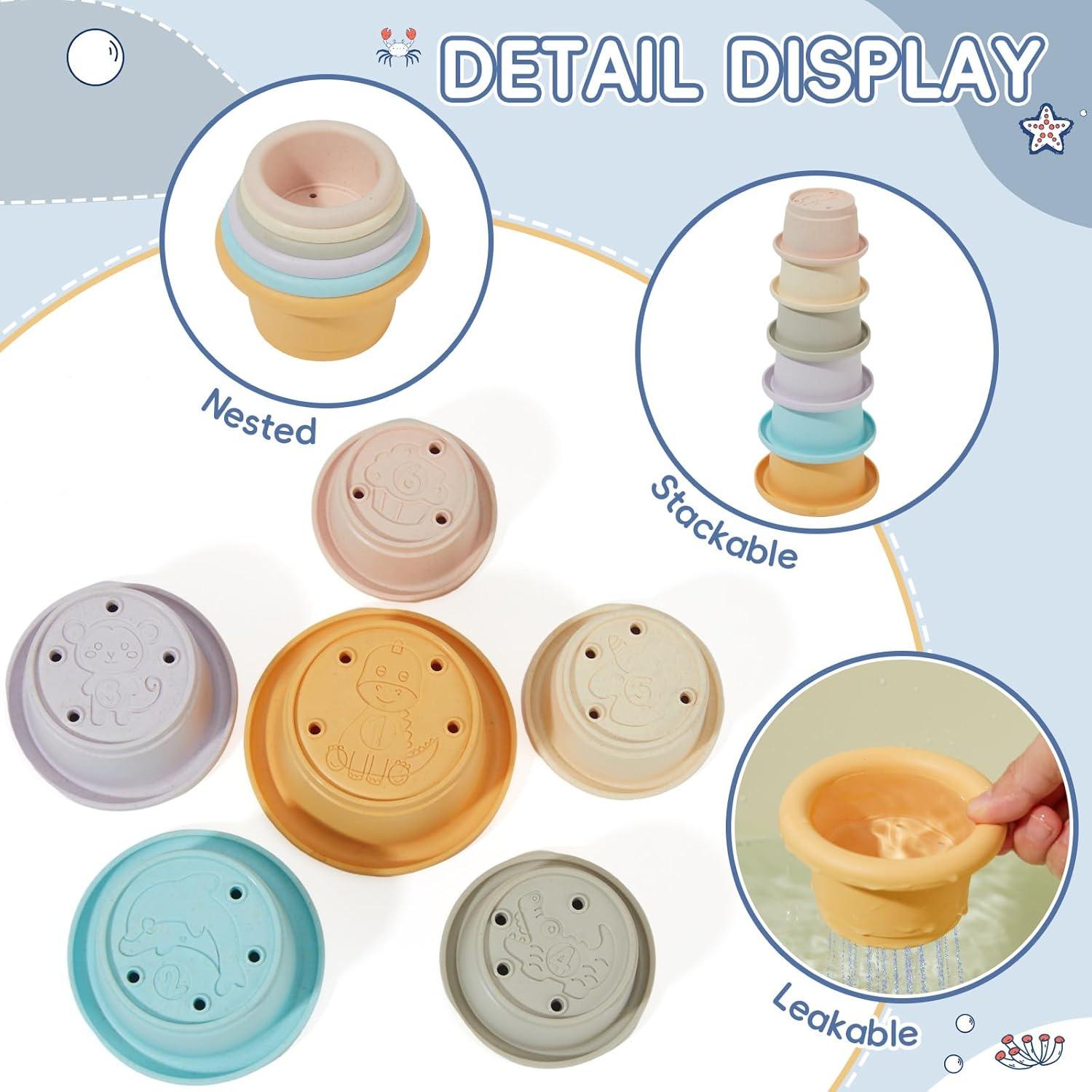 Set de Juguetes de Baño para Bebés 32PCS AMCHSURI