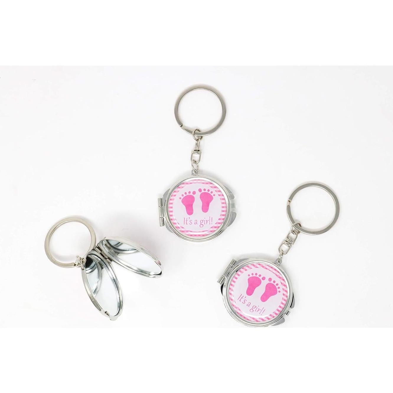 12 Espejos Compactos de Fiesta Baby Shower AmoreCreations