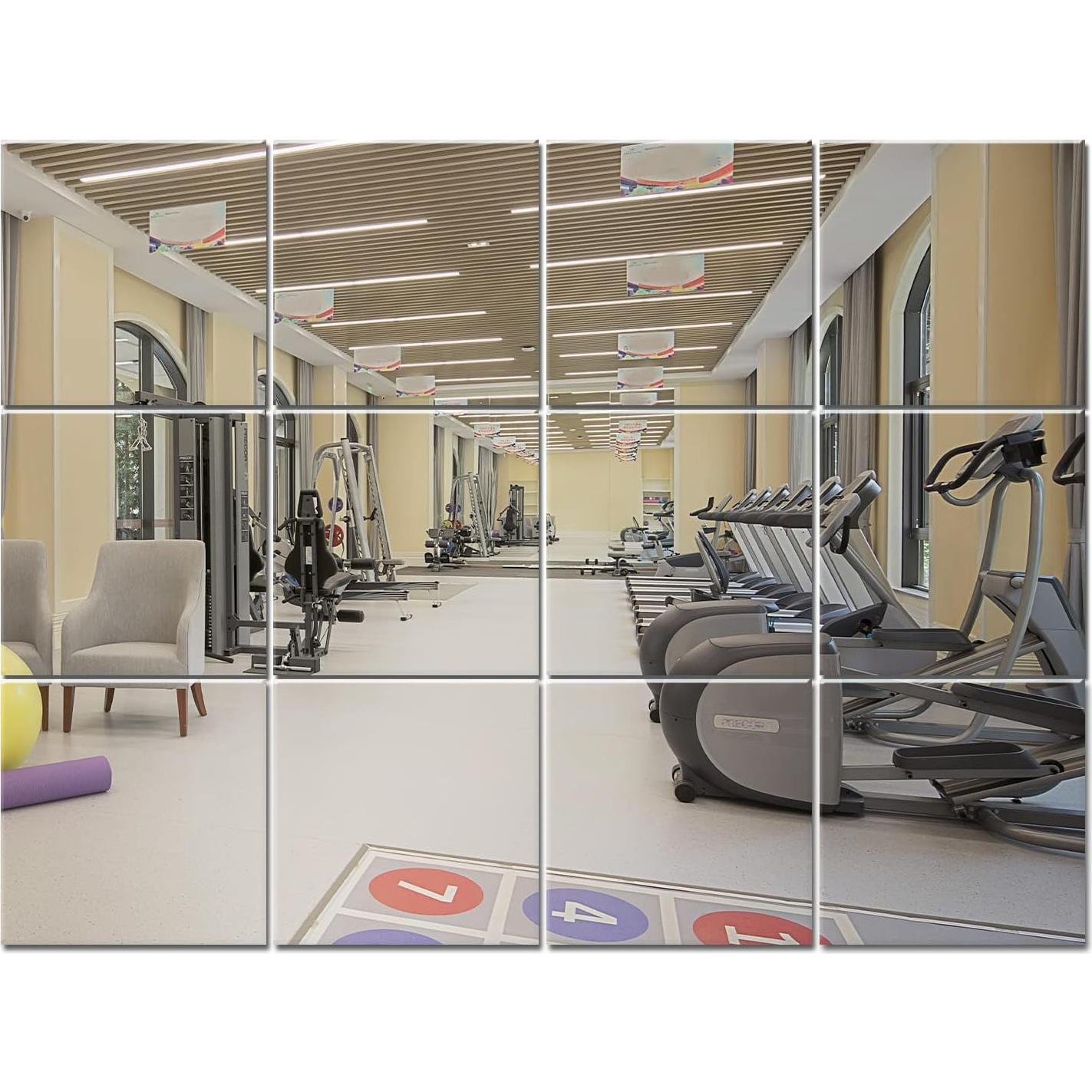 Espejo de Pared Murrey Home 12 Piezas 30x30 cm Vidrio Pulido