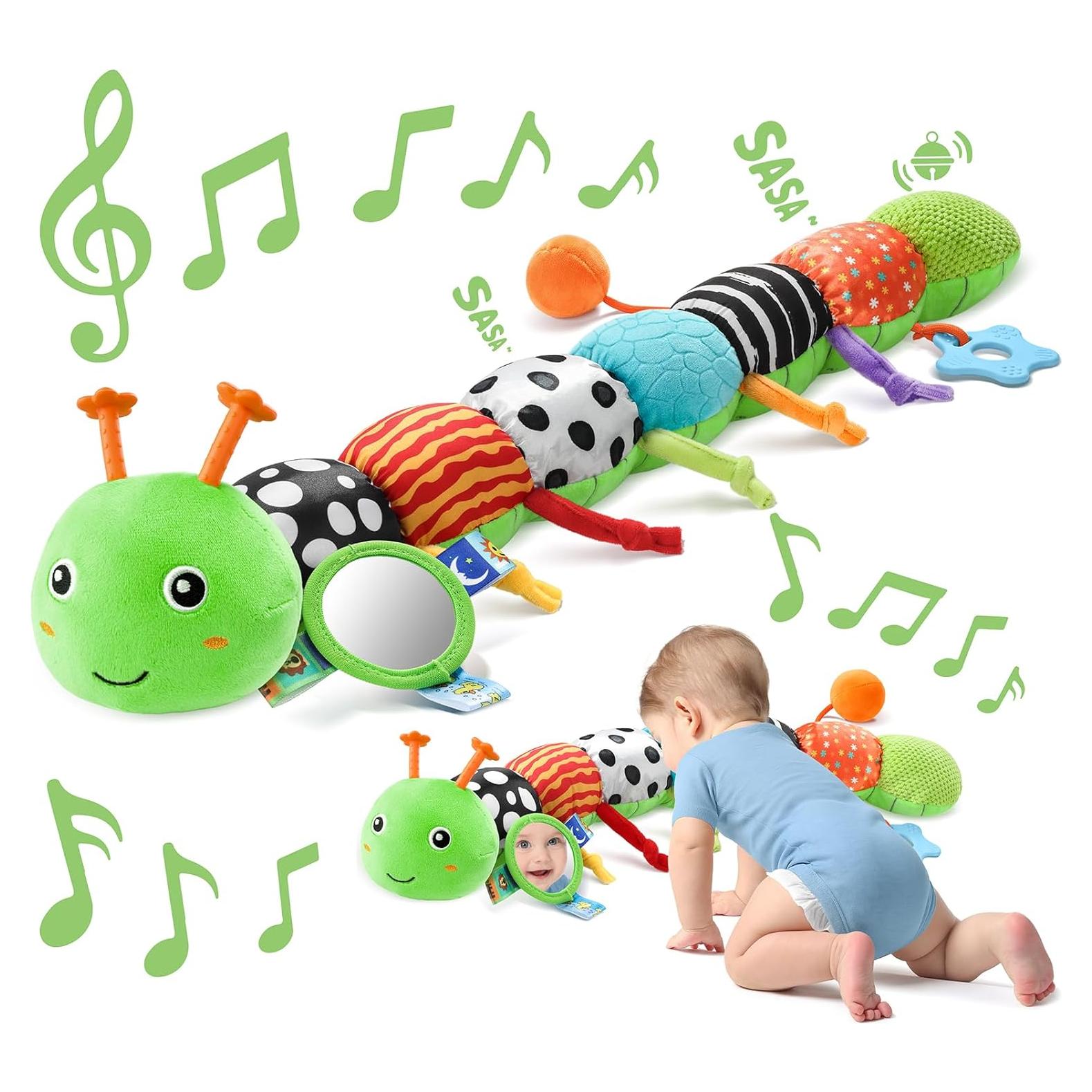 Juguete Sensorial para Bebés Sumobaby Oruga Verde 0-12 Meses