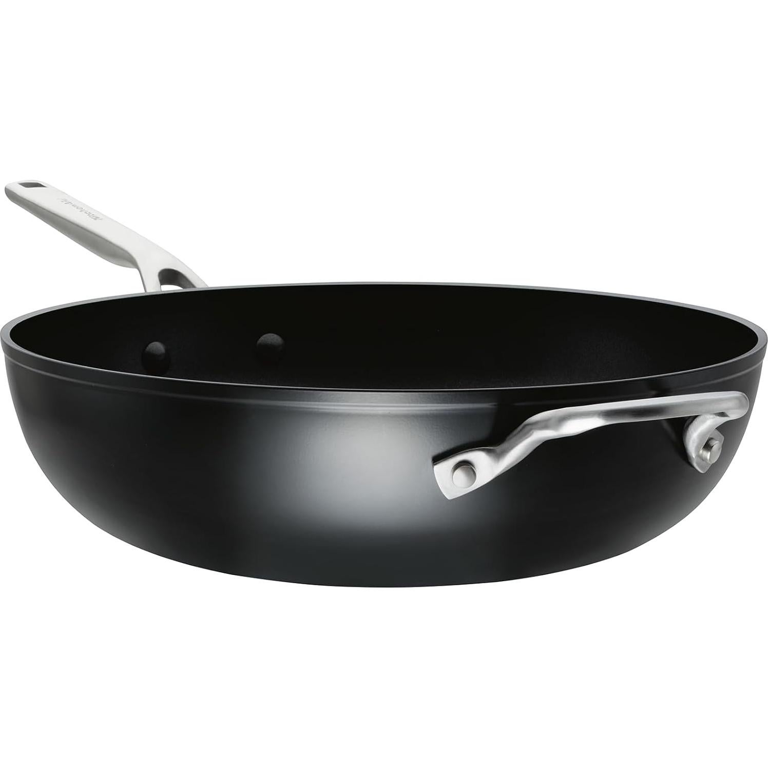 Sartén Wok Antiadherente KitchenAid 31 cm Negro Mate