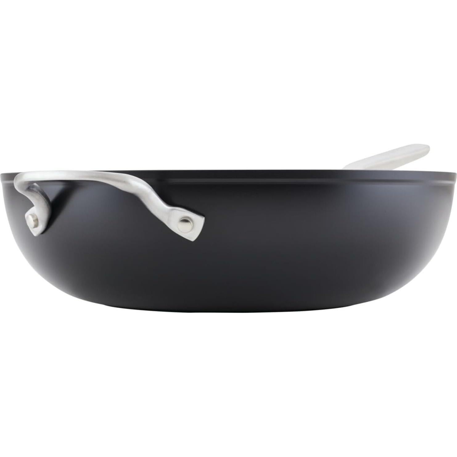 Sartén Wok Antiadherente KitchenAid 31 cm Negro Mate