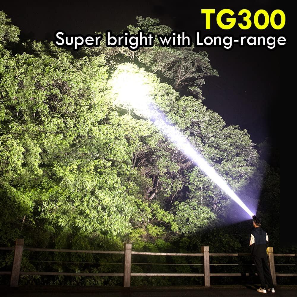 Linterna Frontal LED PINSAI T120 Recargable Impermeable 500m