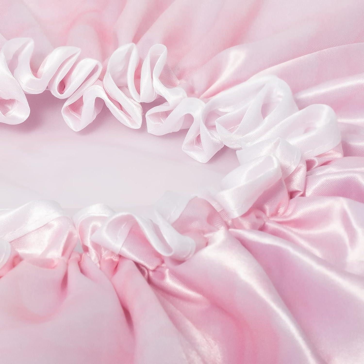 Gorro de Ducha Reutilizable Aquior Doble Capa Impermeable Rosa