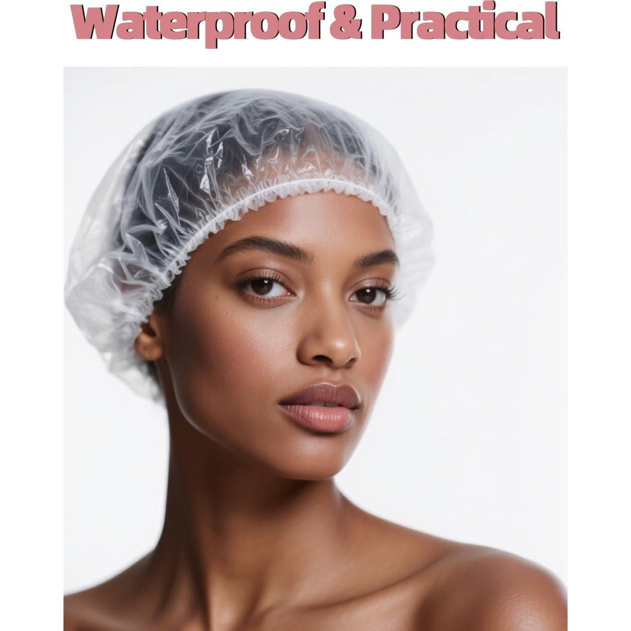 100 Gorras de Ducha Desechables Hengyang - Impermeables y Ajustables