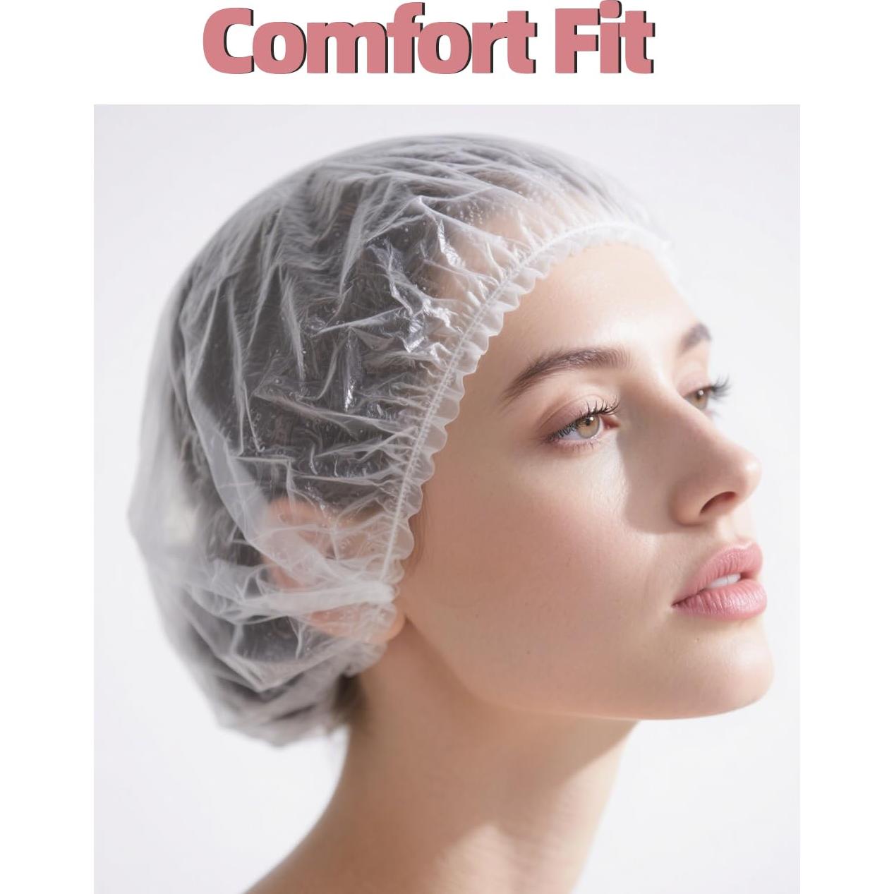 100 Gorras de Ducha Desechables Hengyang - Impermeables y Ajustables