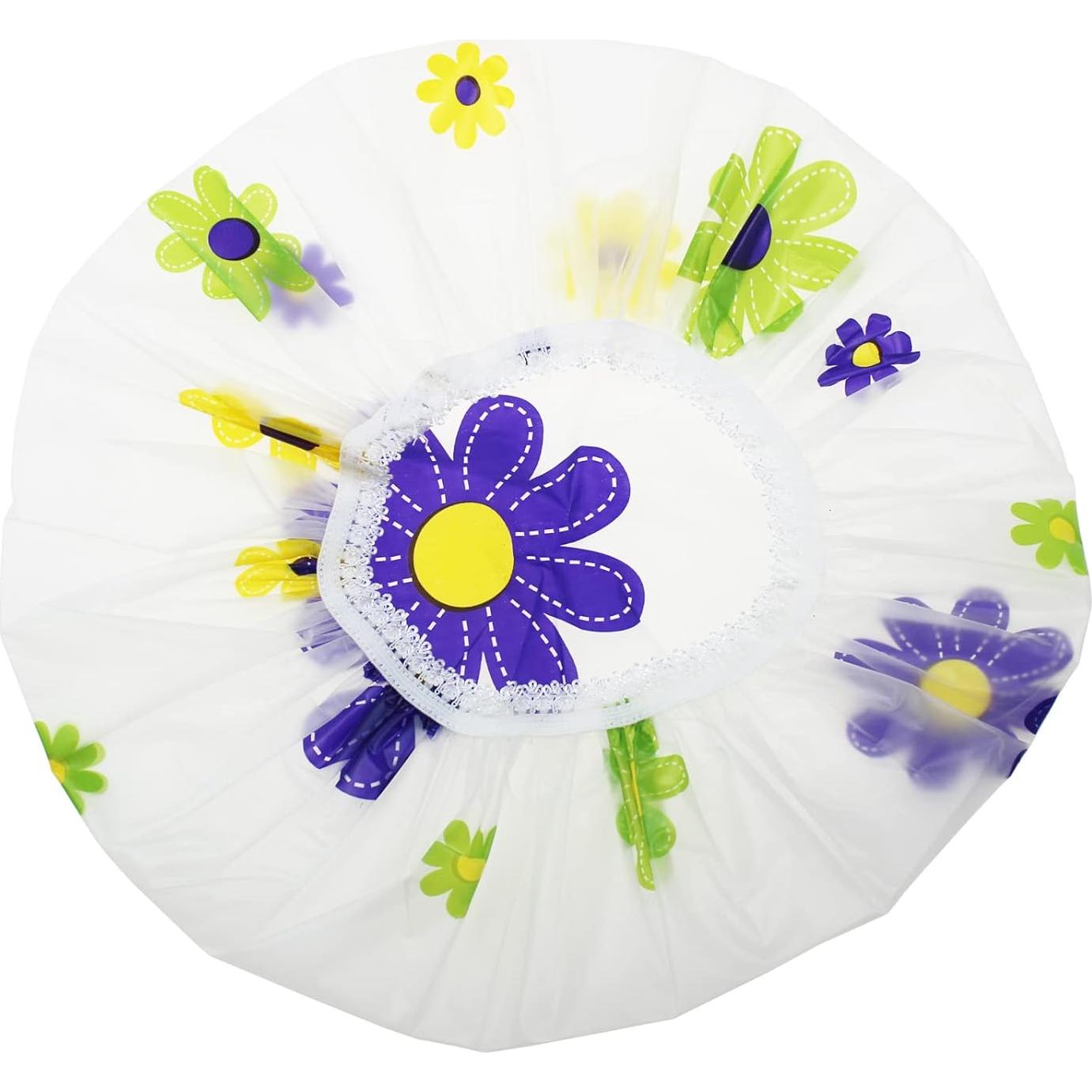 Gorras de Ducha LJY 13 Piezas Impermeables EVA para Baño