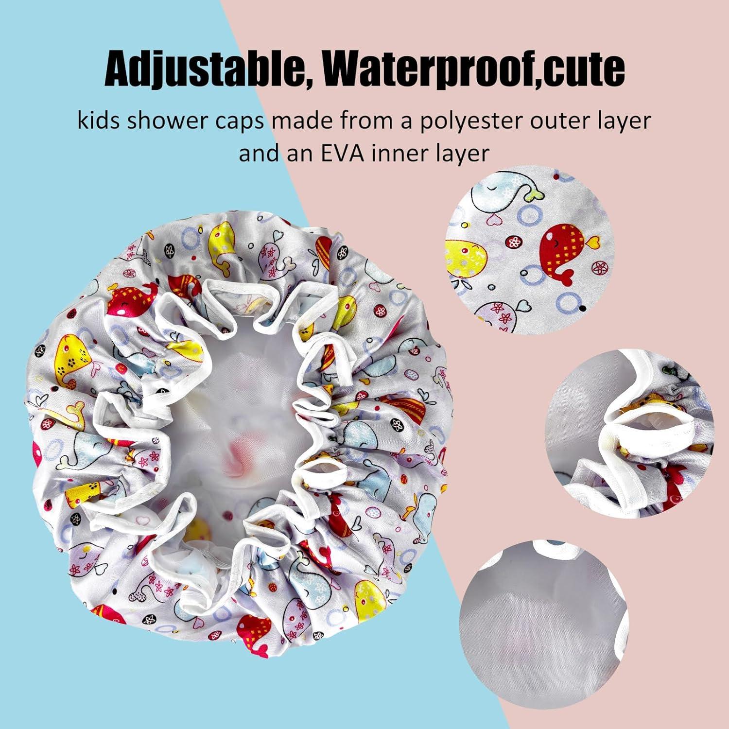Gorro de Ducha Reutilizable para Niños JZPAMJ - 3 Piezas