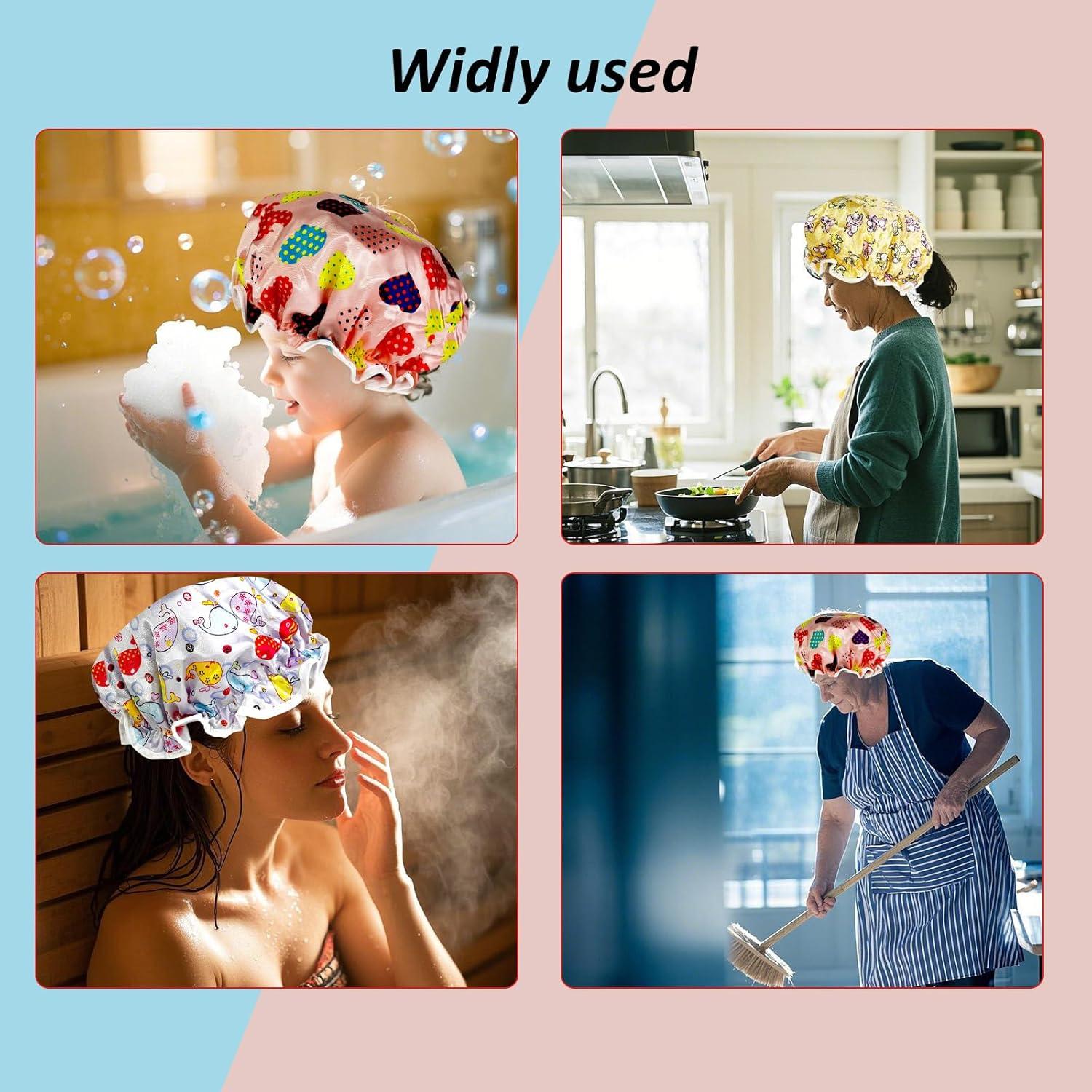 Gorro de Ducha Reutilizable para Niños JZPAMJ - 3 Piezas