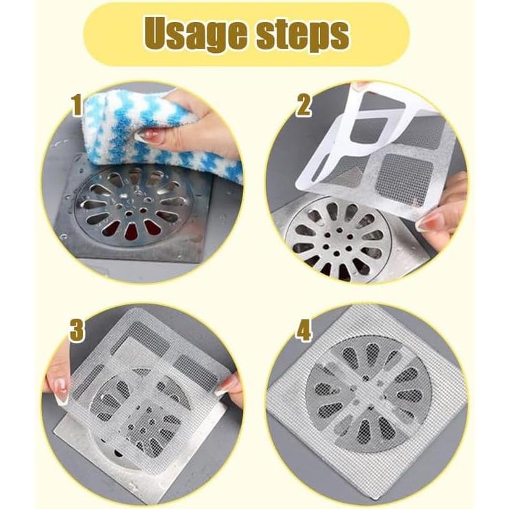 Pegatinas desechables para desagües de cabello Moonboat 10x10cm (10PCS)