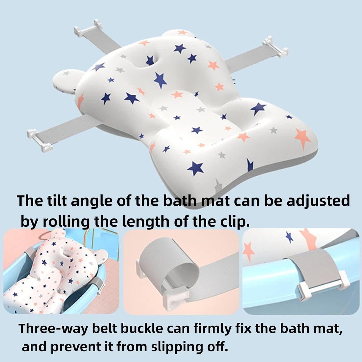 Asiento de Baño para Bebés Blanco - Almohadilla Antideslizante