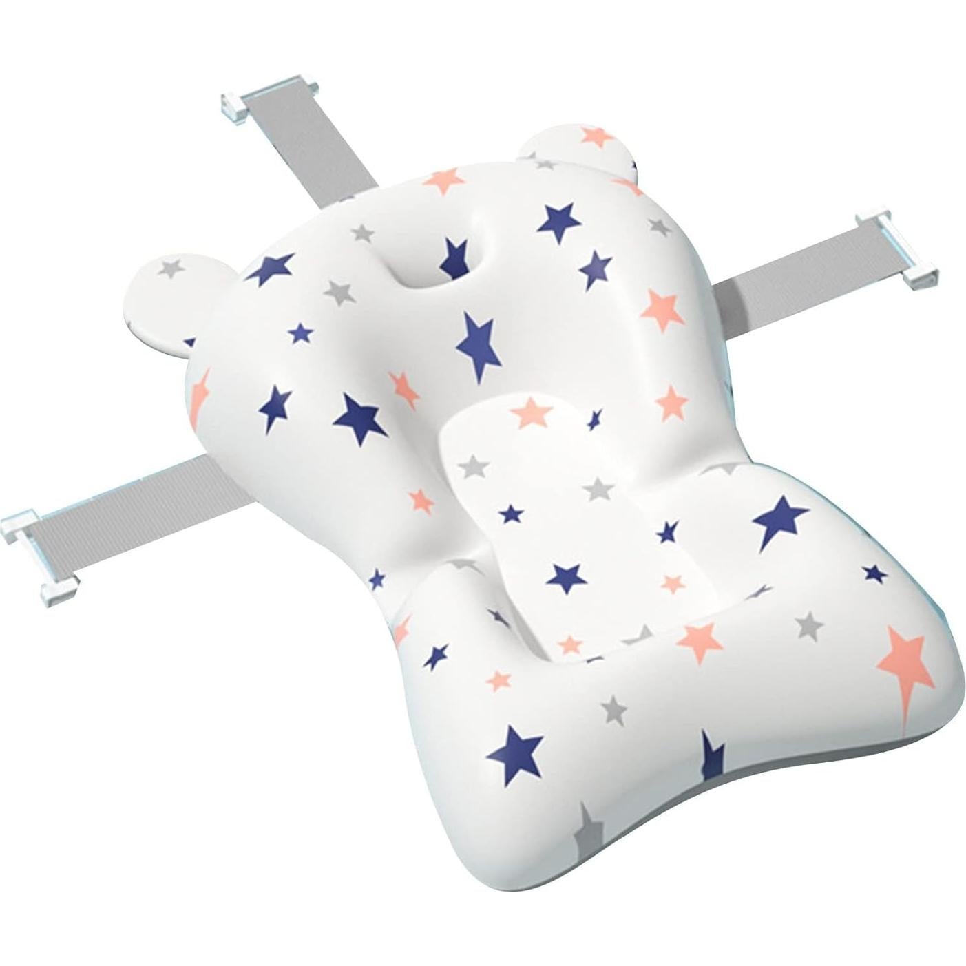 Asiento de Baño para Bebés Blanco - Almohadilla Antideslizante