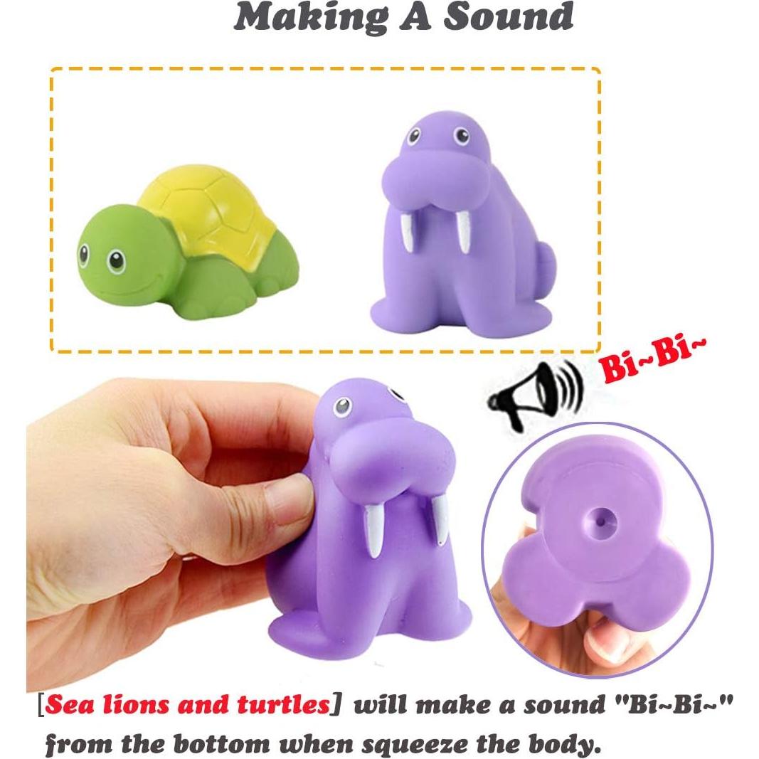 Juguete de Baño HWD con Red de Pesca y Animales Marinos