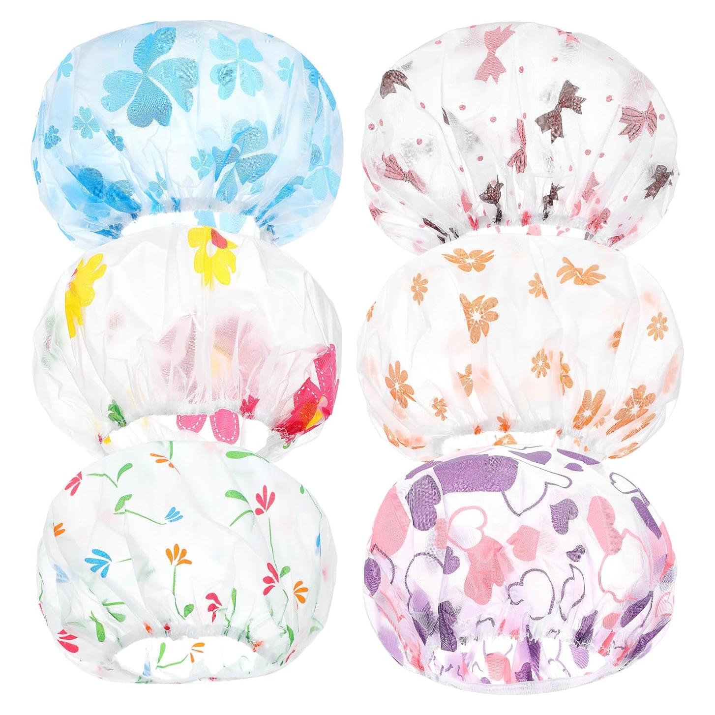 Paquete de 6 Gorras de Ducha Reutilizables ValueBargain 27.94 cm