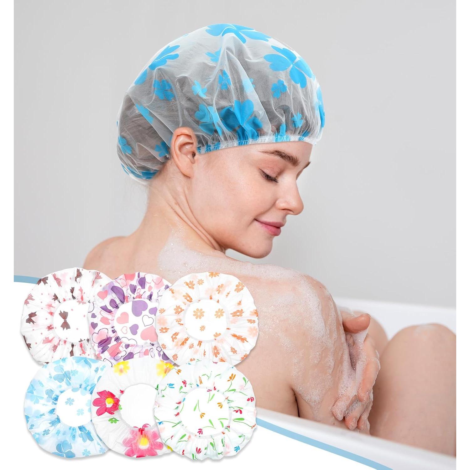 Paquete de 6 Gorras de Ducha Reutilizables ValueBargain 27.94 cm