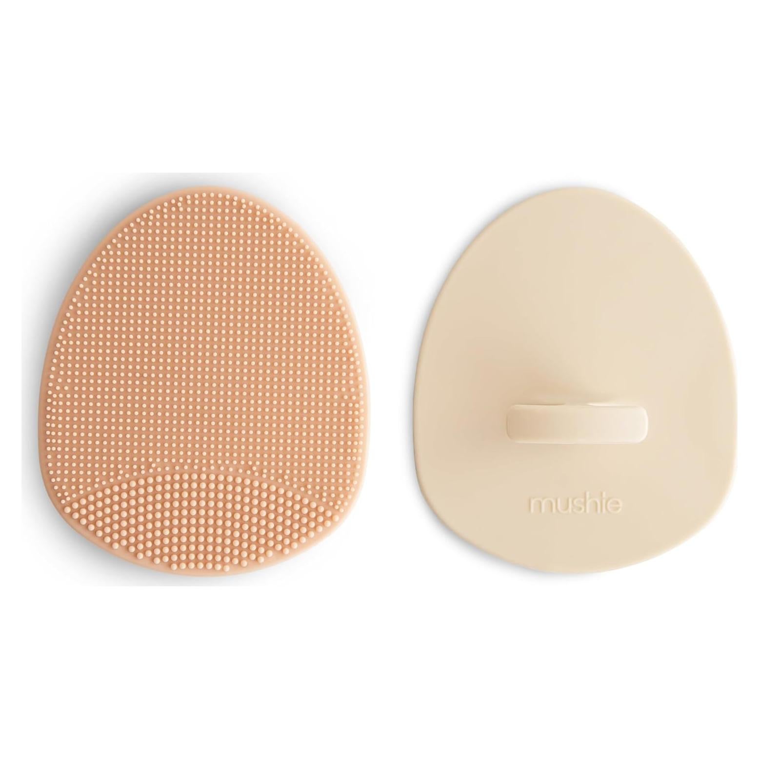 Cepillo para Costra Láctea Bebé Mushie - Silicona Suave 2 Piezas