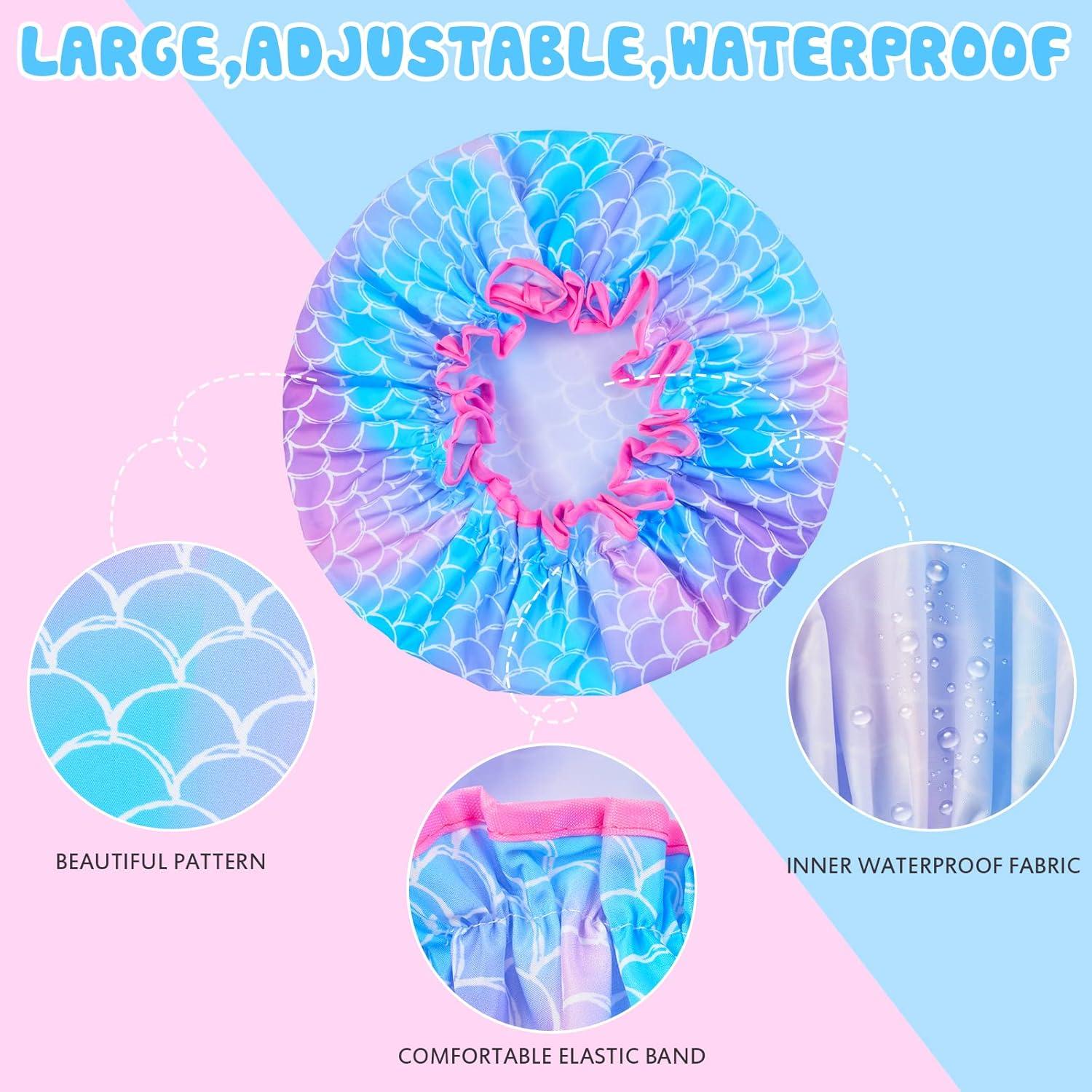 Gorras de Ducha Reutilizables para Niños MaciRept - Unicornio y Sirena