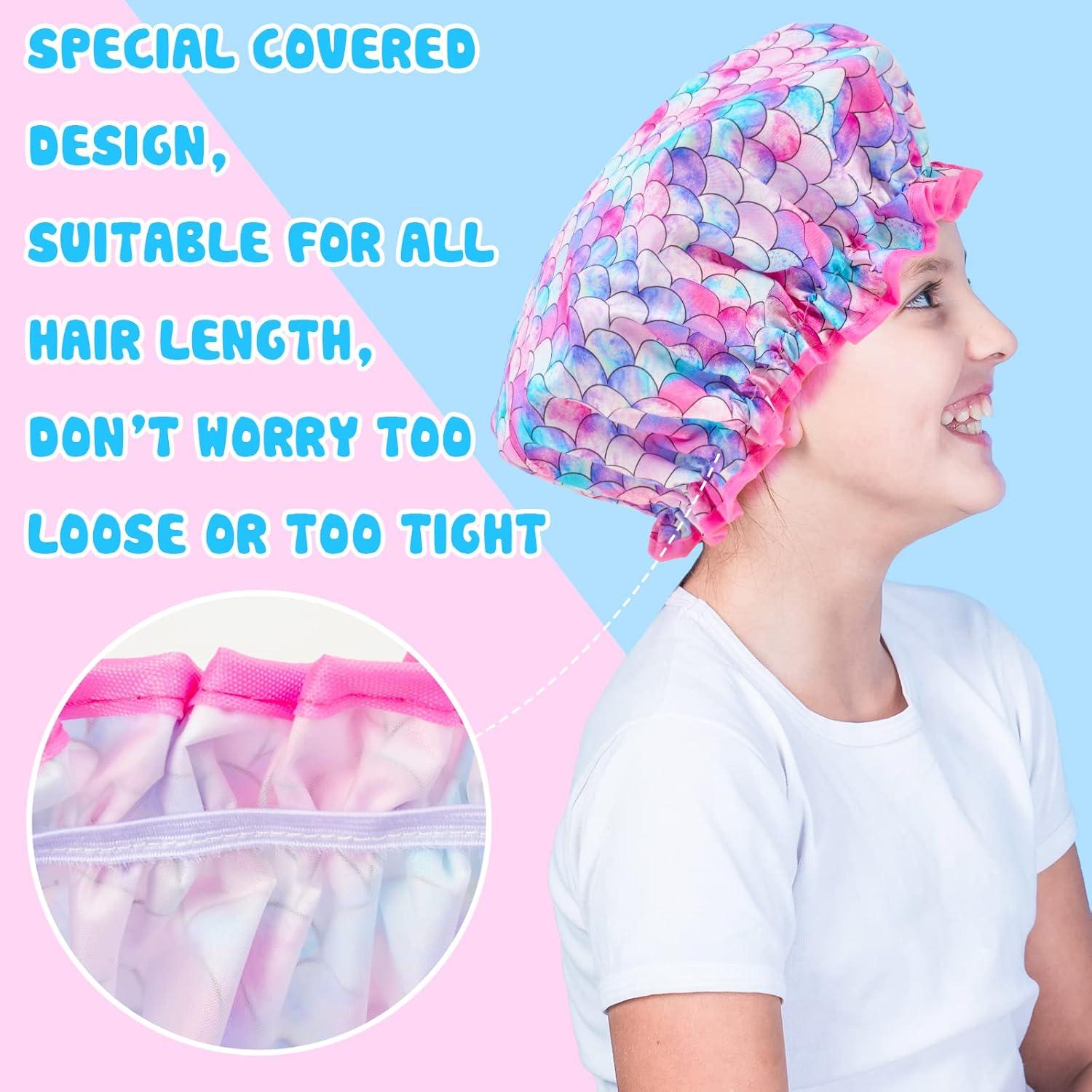 Gorras de Ducha Reutilizables para Niños MaciRept - Unicornio y Sirena