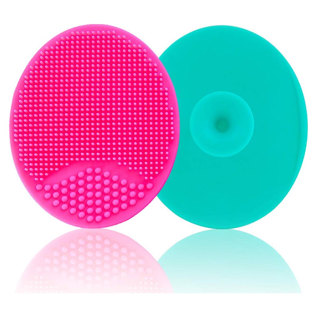 Cepillo de Baño para Bebé MR LION de Silicona Suave - Verde y Rojo