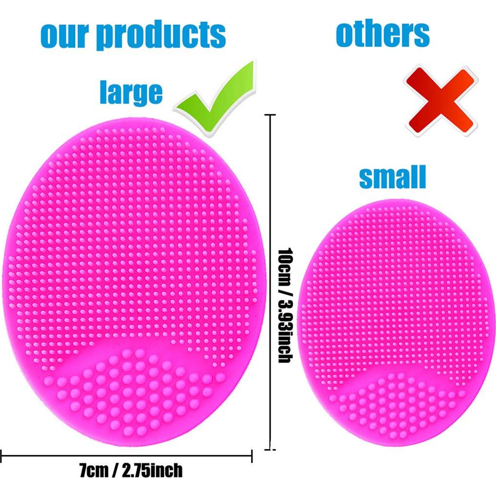 Cepillo de Baño para Bebé MR LION de Silicona Suave - Verde y Rojo