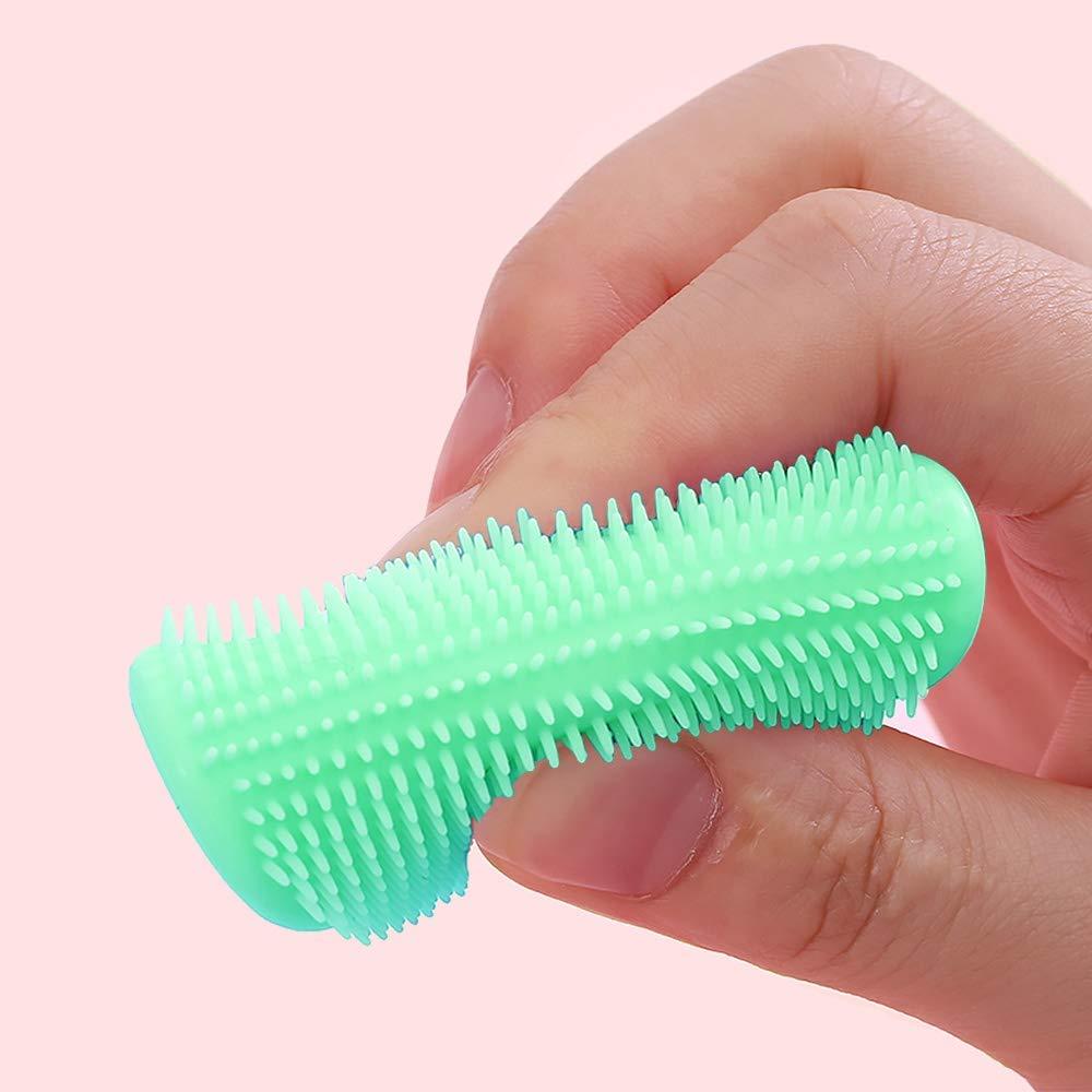 Cepillo de Baño para Bebé MR LION de Silicona Suave - Verde y Rojo