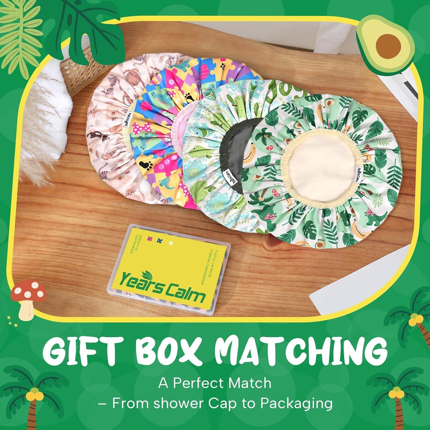 Gorro de Ducha Impermeable para Niños Años Tranquilos Verde 28 cm