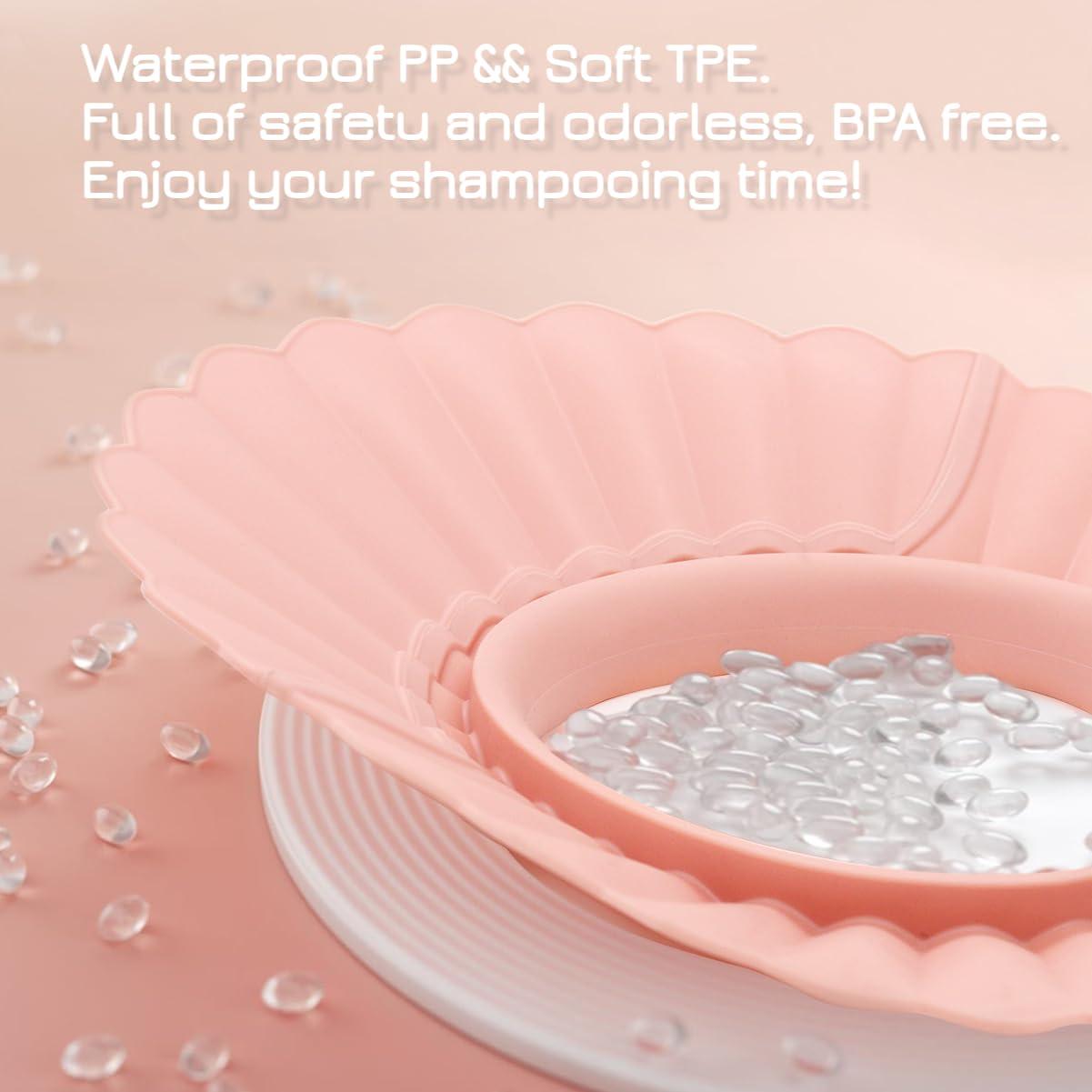 Gorro de Ducha para Bebé UMUACCAN Rosa Ajustable Silicona