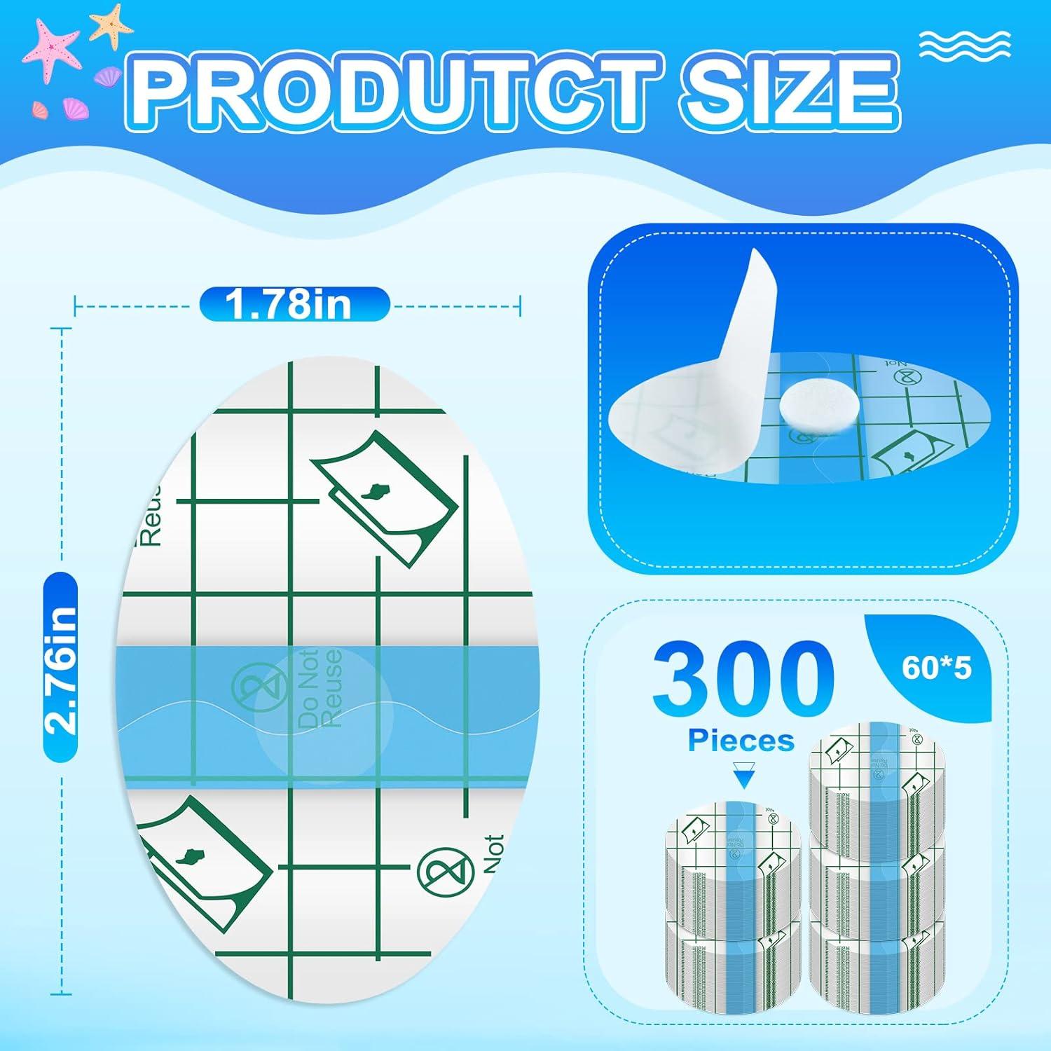 Cubiertas de Oídos Desechables Teling 300 Pcs Azul